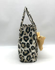 Leslie Dasch Dress For Cocktails Cotton Leopard The Worth Handbag
