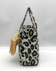 Leslie Dasch Dress For Cocktails Cotton Leopard The Worth Handbag