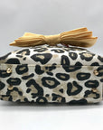 Leslie Dasch Dress For Cocktails Cotton Leopard The Worth Handbag