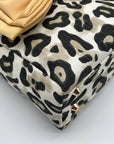 Leslie Dasch Dress For Cocktails Cotton Leopard The Worth Handbag