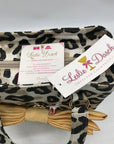 Leslie Dasch Dress For Cocktails Cotton Leopard The Worth Handbag