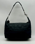 Coach Black Quilted Nylon Hobo Shoulder Bag