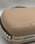 Aqua Beige Clutch Tote Bag