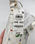 Giani Bernini White Floral North South Crossbody Bag