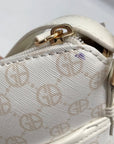 Giani Bernini White Floral North South Crossbody Bag