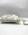 Giani Bernini White Floral North South Crossbody Bag