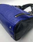 Aimee Kestenberg Blue Glove Tanned Leather Mini Satchel Bag