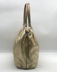 Kate Spade Metallic Gold Pebbled Leather Hobo Shoulder Bag