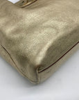 Kate Spade Metallic Gold Pebbled Leather Hobo Shoulder Bag
