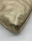 Kate Spade Metallic Gold Pebbled Leather Hobo Shoulder Bag
