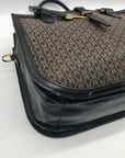 Fossil Black Fabric Ryder Satchel Bag