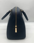 Michael Kors Navy Blue Large Dome Satchel Handbag