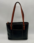 Dooney And Bourke Black Pebbled Leather Shoulder Bag