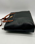 Dooney And Bourke Black Pebbled Leather Shoulder Bag