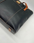 Dooney And Bourke Black Pebbled Leather Shoulder Bag