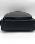 Giani Bernini Black Nappa Leather Front Zip Crossbody