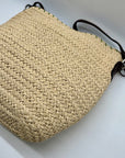Brighton Straw & Leather Shoulder Bag