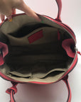 Coach Coral Pebbled Leather Bleecker Preston Satchel Bag 30144P