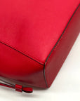 Michael Kors Red Saffiano Leather Large Gilly Tote And Wallet