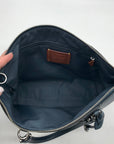 Coach Denim Pebbled Leather Bella Satchel CR980