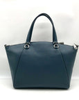 Coach Denim Pebbled Leather Bella Satchel CR980