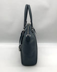 Coach Denim Pebbled Leather Bella Satchel CR980