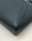 Coach Denim Pebbled Leather Bella Satchel CR980