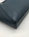 Coach Denim Pebbled Leather Bella Satchel CR980