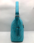 Coach Turquoise Leather Legacy Bucket Shoulder Bag 19889