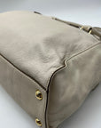 Michael Kors Beige Leather Hamilton Tote Bag