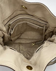 Michael Kors Beige Leather Hamilton Tote Bag