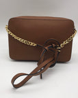 Michael Kors Brown Saffiano Leather Crossbody Bag