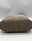 M.I.L.A Gray Suede Jackie Crossbody Bag