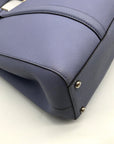Kate Spade Light Blue Saffiano Leather Leila Triple Compartment Tote Bag