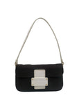 Kate Spade Dark Brown Canvas Mini Shoulder Bag