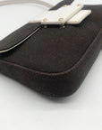 Kate Spade Dark Brown Canvas Mini Shoulder Bag