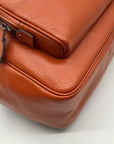 Coach Burnt Orange Pebbled Leather Court Backpack 5666