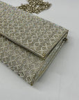 Starlet Silver Sparkely Leather Crossbody Bag