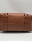 Style & Co Brown Faux Leather Whip-Stitch Medium Tote Crossbody Bag