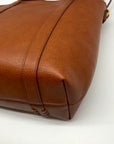 Style & Co Brown Faux Leather Whip-Stitch Medium Tote Crossbody Bag