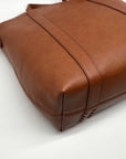 Style & Co Brown Faux Leather Whip-Stitch Medium Tote Crossbody Bag
