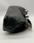 Micheal Kors Black Pebbled Leather Hobo Shoulder Bag