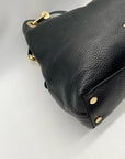 Micheal Kors Black Pebbled Leather Hobo Shoulder Bag
