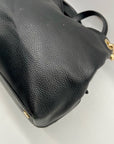 Micheal Kors Black Pebbled Leather Hobo Shoulder Bag