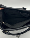 Style & Co Hudsonn Black Faux Leather Tote Bag