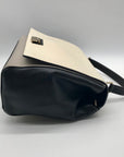 Kate Spade Cream & Black leather Magnolia Park Laurel Satchel Bag