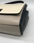 Kate Spade Cream & Black leather Magnolia Park Laurel Satchel Bag