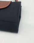 Longchamp Black Nylon Le Pilage Top Handle Reversible Bag