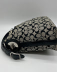 Coach Grey Signature Canvas Hobo Shoulder Bag F16538