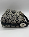 Coach Grey Signature Canvas Hobo Shoulder Bag F16538